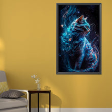 Load image into Gallery viewer, Galaxy Cat 40*65CM (canvas) Full Round AB Drill Diamond Painting
