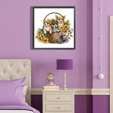 Load image into Gallery viewer, Flower Basket Cat 40*40CM (canvas) Full Round Drill Diamond Painting
