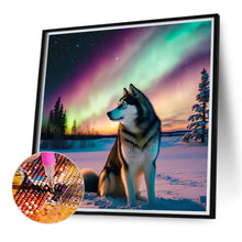 Load image into Gallery viewer, Aurora Snowwolf 40*40CM (canvas) Full Round Drill Diamond Painting
