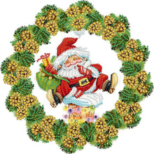 Load image into Gallery viewer, Christmas Wreath 30*30CM (canvas) Partial Special-Shaped Drill Diamond Painting
