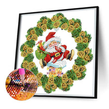 Load image into Gallery viewer, Christmas Wreath 30*30CM (canvas) Partial Special-Shaped Drill Diamond Painting
