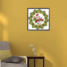 Load image into Gallery viewer, Christmas Wreath 30*30CM (canvas) Partial Special-Shaped Drill Diamond Painting
