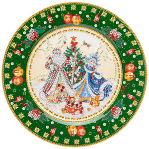 Christmas Wreath 30*30CM (canvas) Partial Special-Shaped Drill Diamond Painting