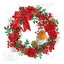 Load image into Gallery viewer, Christmas Wreath 30*30CM (canvas) Partial Special-Shaped Drill Diamond Painting
