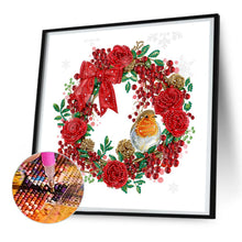 Load image into Gallery viewer, Christmas Wreath 30*30CM (canvas) Partial Special-Shaped Drill Diamond Painting
