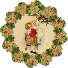 Load image into Gallery viewer, Christmas Wreath 30*30CM (canvas) Partial Special-Shaped Drill Diamond Painting
