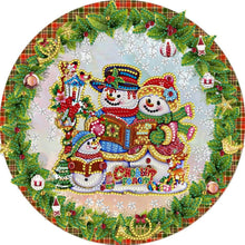 Load image into Gallery viewer, Christmas Wreath 30*30CM (canvas) Partial Special-Shaped Drill Diamond Painting
