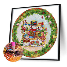 Load image into Gallery viewer, Christmas Wreath 30*30CM (canvas) Partial Special-Shaped Drill Diamond Painting
