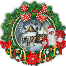 Load image into Gallery viewer, Christmas Wreath 30*30CM (canvas) Partial Special-Shaped Drill Diamond Painting
