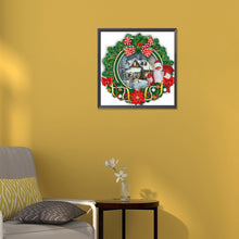 Load image into Gallery viewer, Christmas Wreath 30*30CM (canvas) Partial Special-Shaped Drill Diamond Painting
