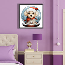 Load image into Gallery viewer, Crystal Ball Dog 40*40CM (canvas) Full Round Drill Diamond Painting
