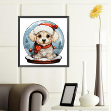 Load image into Gallery viewer, Crystal Ball Dog 40*40CM (canvas) Full Round Drill Diamond Painting
