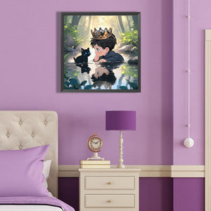 Princess And Prince 40*40CM (canvas) Full Round Drill Diamond Painting