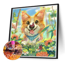 Load image into Gallery viewer, Laughing Dog 40*40CM (canvas) Full Round Drill Diamond Painting
