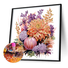 Load image into Gallery viewer, Autumn Pumpkin Sunflowers 30*30CM (canvas) Partial Special-Shaped Drill Diamond Painting
