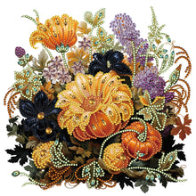 Load image into Gallery viewer, Autumn Pumpkin Sunflowers 30*30CM (canvas) Partial Special-Shaped Drill Diamond Painting
