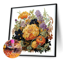 Load image into Gallery viewer, Autumn Pumpkin Sunflowers 30*30CM (canvas) Partial Special-Shaped Drill Diamond Painting
