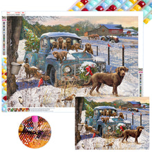 Load image into Gallery viewer, Rural Snow Scene 70*50CM (canvas) Full Square Drill Diamond Painting
