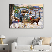 Load image into Gallery viewer, Rural Snow Scene 70*50CM (canvas) Full Square Drill Diamond Painting
