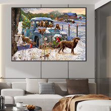 Load image into Gallery viewer, Rural Snow Scene 70*50CM (canvas) Full Square Drill Diamond Painting
