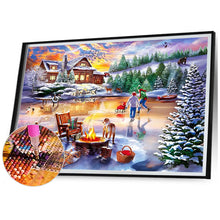 Load image into Gallery viewer, Rural Snow Scene 70*50CM (canvas) Full Square Drill Diamond Painting
