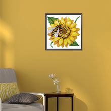 Load image into Gallery viewer, Sunflower 30*30CM (canvas) Partial Special-Shaped Drill Diamond Painting
