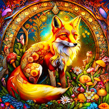 Load image into Gallery viewer, Brilliant Fox 40*40CM (canvas) Full Round Drill Diamond Painting
