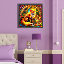 Load image into Gallery viewer, Brilliant Fox 40*40CM (canvas) Full Round Drill Diamond Painting
