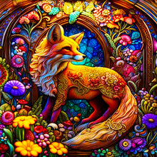 Load image into Gallery viewer, The Fox That Looks Back Brilliantly 40*40CM (canvas) Full Round Drill Diamond Painting
