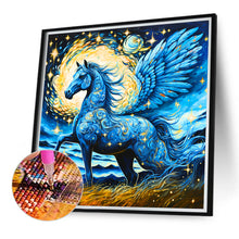 Load image into Gallery viewer, Brilliant Blue Pegasus 40*40CM (canvas) Full Round Drill Diamond Painting
