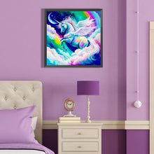 Load image into Gallery viewer, Brilliant White Pegasus 40*40CM (canvas) Full Round Drill Diamond Painting
