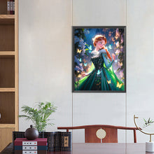 Load image into Gallery viewer, Frozen Princess Anna And The Butterflies 40*50CM (canvas) Full Round Drill Diamond Painting
