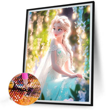 Load image into Gallery viewer, Frozen Princess Elsa And Flowers 40*50CM (canvas) Full Round Drill Diamond Painting
