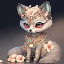 Load image into Gallery viewer, Cute Little Fox 30*30CM (canvas) Full Round Drill Diamond Painting
