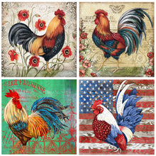 Load image into Gallery viewer, Rooster 30*30CM (canvas) Full Round Drill Diamond Painting
