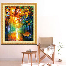 Load image into Gallery viewer, Rainy Night 42x50cm(canvas) full round drill diamond painting
