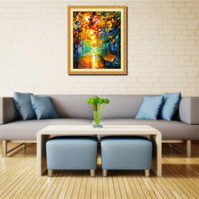 Load image into Gallery viewer, Rainy Night 42x50cm(canvas) full round drill diamond painting
