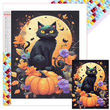 Load image into Gallery viewer, Halloween Cat Cat 30*40CM (canvas) Full Square Drill Diamond Painting
