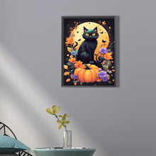 Load image into Gallery viewer, Halloween Cat Cat 30*40CM (canvas) Full Square Drill Diamond Painting
