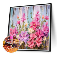 Load image into Gallery viewer, Flowers In Wooden Fence 40*40CM (canvas) Full Round Drill Diamond Painting
