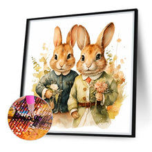 Load image into Gallery viewer, Two Rabbits 40*40CM (canvas) Full Round Drill Diamond Painting
