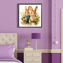 Load image into Gallery viewer, Two Rabbits 40*40CM (canvas) Full Round Drill Diamond Painting
