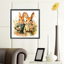 Load image into Gallery viewer, Two Rabbits 40*40CM (canvas) Full Round Drill Diamond Painting
