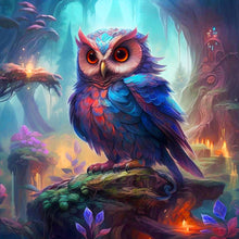 Load image into Gallery viewer, Owl In Area Map 40*40CM (canvas) Full Round Drill Diamond Painting
