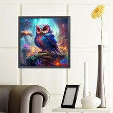 Load image into Gallery viewer, Owl In Area Map 40*40CM (canvas) Full Round Drill Diamond Painting
