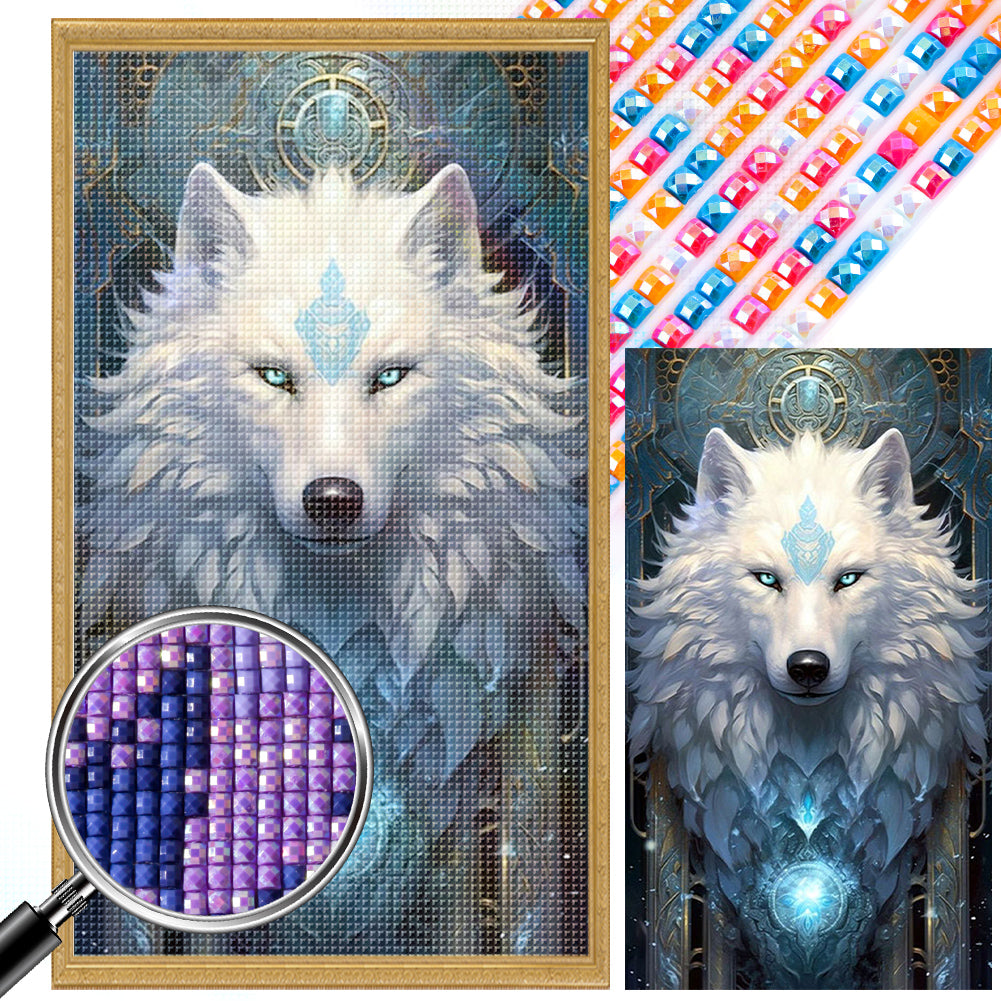 Aurora Wolf 40*70CM (canvas) Full Square AB Drill Diamond Painting