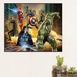 Super Hero 60*50CM (canvas) Full Round Drill Diamond Painting