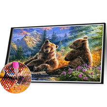 Load image into Gallery viewer, Forest Brown Bear 40*30CM (canvas) Full Square Drill Diamond Painting
