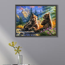 Load image into Gallery viewer, Forest Brown Bear 40*30CM (canvas) Full Square Drill Diamond Painting
