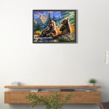 Load image into Gallery viewer, Forest Brown Bear 40*30CM (canvas) Full Square Drill Diamond Painting
